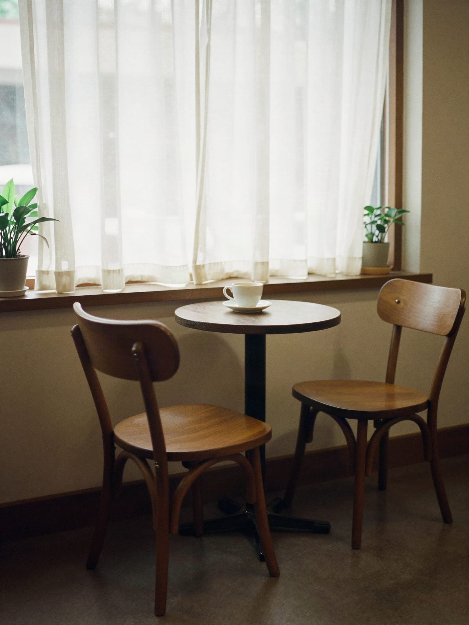 A window seat with morning light